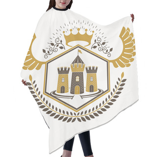 Personality  Vintage Heraldry Design Template Hair Cutting Cape