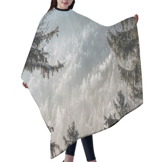 Personality  Snowy Forest Hair Cutting Cape