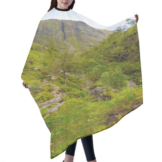 Personality  View Of The Landscape Of Glencoe Valley, In The West Highlands Of Scotland, UK Hair Cutting Cape