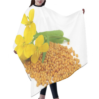 Personality  Mustard Flower With Seeds Hair Cutting Cape