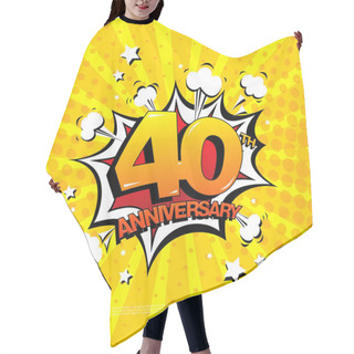 Personality  40th Anniversary Emblem Hair Cutting Cape