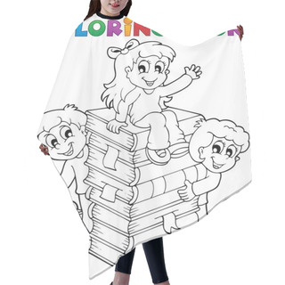 Personality  Coloring Book Kids Theme 4 Hair Cutting Cape