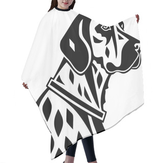 Personality  Dalmatian - Black And White Vector Illustration Hair Cutting Cape
