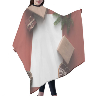 Personality  Empty Card With Christmas Presents  Hair Cutting Cape