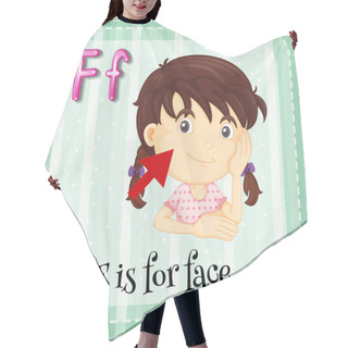 Personality  Letter F Hair Cutting Cape