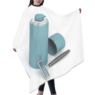Personality  Safety Razor And Shaving Foam Hair Cutting Cape
