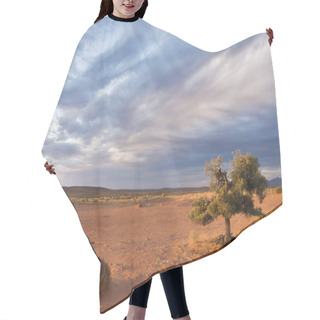 Personality  Alone Tree In Desert Hair Cutting Cape