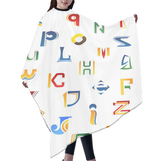 Personality  Set Of Decorative Letters Hair Cutting Cape