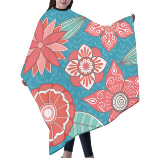 Personality  Romantic Floral Pattern Hair Cutting Cape