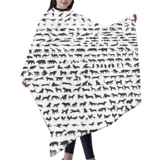 Personality  Animals Silhouettes Hair Cutting Cape