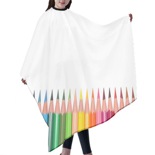 Personality  Colored Pencils. Hair Cutting Cape