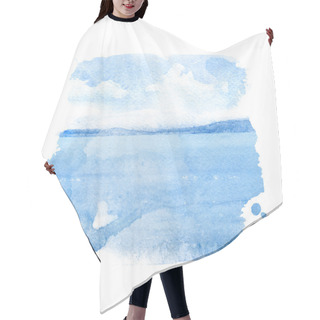 Personality  Watercolor Illustration Of A Sea Hair Cutting Cape