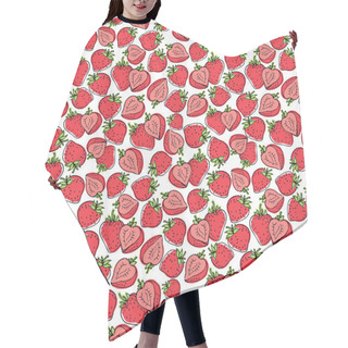Personality  Strawberries Pattern Hair Cutting Cape