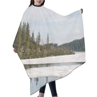 Personality  Pond And Mountains Scene Hair Cutting Cape