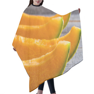 Personality  Fresh Organic Cantaloupe Melon Hair Cutting Cape