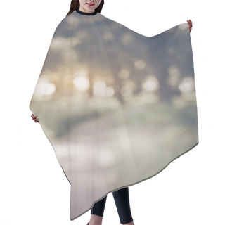 Personality  Blurred Nature Background Hair Cutting Cape