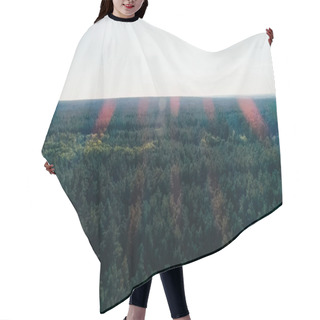Personality  Aerial View Of Green Forest And Sky At Daytime  Hair Cutting Cape