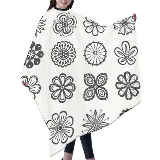 Personality  Collection Of Flowers Hair Cutting Cape