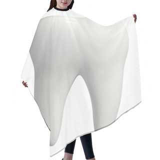 Personality  White Tooth Icon Vector Isolated Hair Cutting Cape