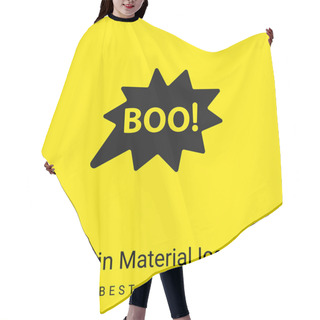 Personality  Boo Minimal Bright Yellow Material Icon Hair Cutting Cape