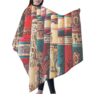 Personality  Persian Blankets At A Market Hair Cutting Cape