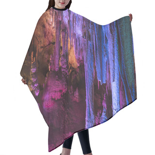 Personality  Colorful Cave Image Hair Cutting Cape