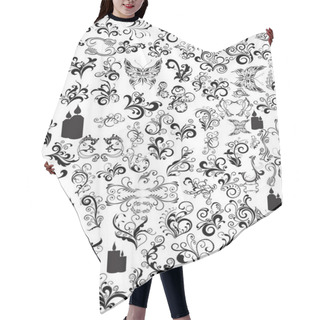 Personality  Abstract Pattern Illustration Hair Cutting Cape