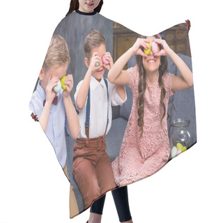 Personality  Kids With Easter Eggs Hair Cutting Cape