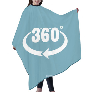 Personality  360 Degreece With Rounded Arrow Icon Hair Cutting Cape