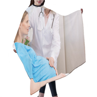 Personality  Doctor And Pregnant Woman  Hair Cutting Cape
