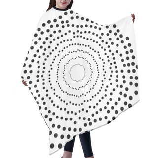 Personality  Random Circles Abstract Element Hair Cutting Cape
