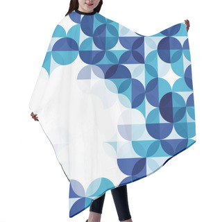 Personality  Blue Modern Geometrical Abstract Background Hair Cutting Cape