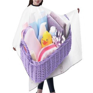 Personality  Basket Full Of Baby Accessories Hair Cutting Cape