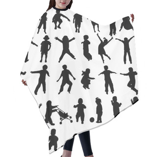 Personality  Children Silhouettes Hair Cutting Cape