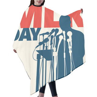 Personality  Illustration For Martin Luther King Day, January 18, 2016. Hair Cutting Cape