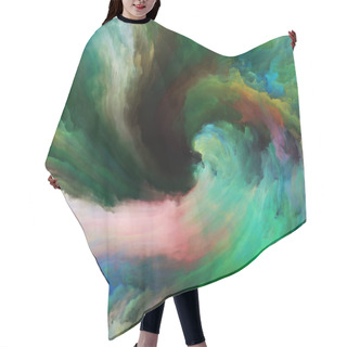 Personality  Vortex Twist And Swirl Series. Artistic Background Made Of Color And Movement On Canvas For Use With Projects On Art, Creativity And Imagination Hair Cutting Cape