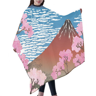 Personality  Kaifu Sunny Cherry Blossom Version Hair Cutting Cape