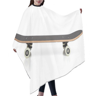 Personality  Black Skate Board On A White Background Hair Cutting Cape