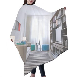 Personality  Contemporary Lounge Room Design Hair Cutting Cape