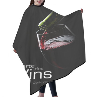 Personality  Picture Of A Wine Glass Hair Cutting Cape
