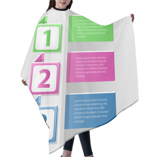 Personality  Color Labels With Numbers Hair Cutting Cape