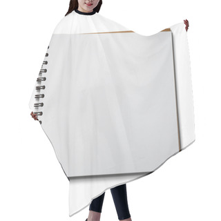 Personality  White Paper Notebook Horizontal Hair Cutting Cape