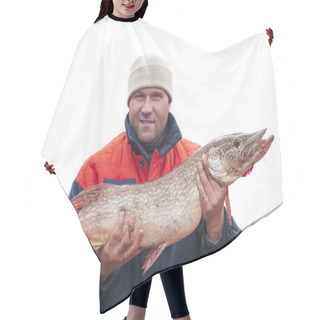 Personality  Fisherman With Big Fish - Pike Hair Cutting Cape