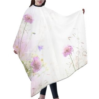 Personality  Beautiful Pastel Floral Border Beautiful Blurred Background (sha Hair Cutting Cape