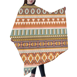 Personality  Peruvian American Indian Pattern Tribal Ethnic Motifs Geometric Seamless Vector Fabric Background Hair Cutting Cape