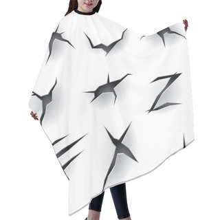 Personality  Torn Paper Elements Background Hair Cutting Cape
