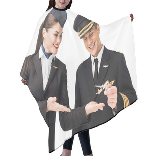 Personality  Stewardess And Pilot Hair Cutting Cape