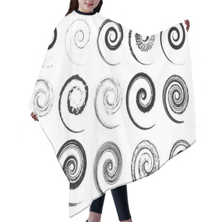 Personality  Many Vector Swirls For Multiple Use Hair Cutting Cape