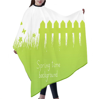 Personality  Green Spring Background Hair Cutting Cape