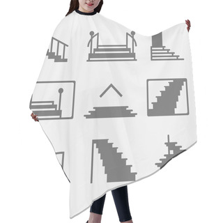 Personality  Stairs Or Stairway Icons Hair Cutting Cape
